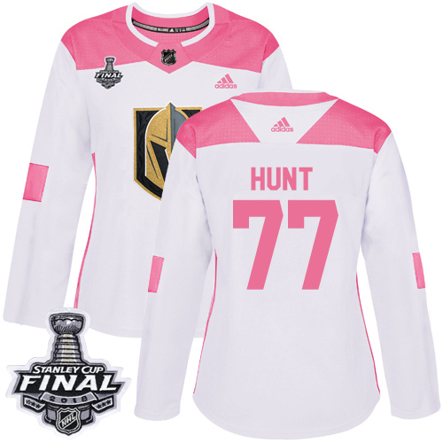 Golden Vegas Golden Knights #77 Brad Hunt White/Pink Authentic Fashion 2018 Stanley Cup Final Women's Stitched Jersey Womens cheap jerseys for sale - CheapJerseys.Shop