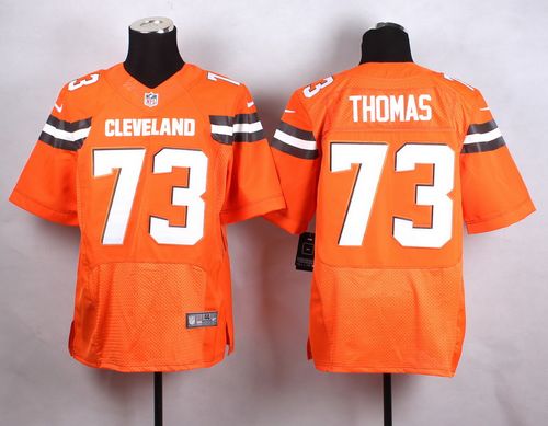 Browns #73 Joe Thomas Orange Alternate Men's Stitched New Elite Jersey cheap jerseys for sale - CheapJerseys.Shop