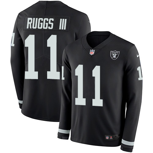 Las Vegas Raiders #11 Henry Ruggs III Black Team Color Men's Stitched Limited Therma Long Sleeve Jersey Men's cheap jerseys for sale - CheapJerseys.Shop