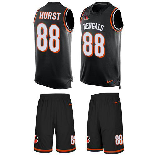 Bengals #88 Hayden Hurst Black Team Color Men's Stitched Limited Tank Top Suit Jersey cheap jerseys for sale - CheapJerseys.Shop