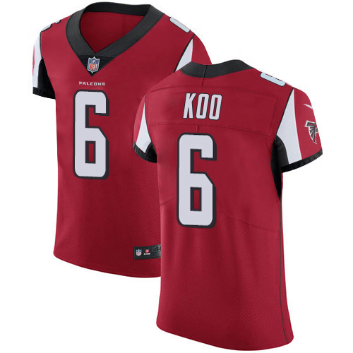 Falcons #6 Younghoe Koo Red Team Color Men's Stitched Vapor Untouchable Elite Jersey cheap jerseys for sale - CheapJerseys.Shop