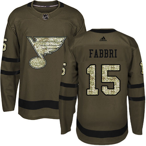 St. Louis Blues #15 Robby Fabbri Green Salute to Service Stitched Jersey Men's cheap jerseys for sale - CheapJerseys.Shop