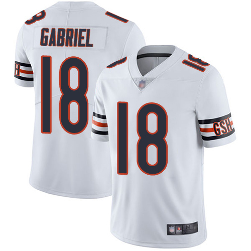 Chicago Bears #18 Taylor Gabriel White Men's Stitched Vapor Untouchable Limited Jersey Men's cheap jerseys for sale - CheapJerseys.Shop