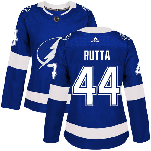 Tampa Bay Lightning #44 Jan Rutta Blue Home Authentic Women's Stitched Jersey Womens cheap jerseys for sale - CheapJerseys.Shop