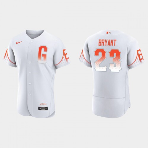 San Francisco San Francisco Giants #23 Kris Bryant Men's 2021 City Connect Authentic White Jersey Men's cheap jerseys for sale - CheapJerseys.Shop