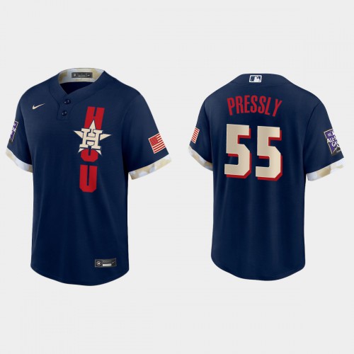 Houston Houston Astros #55 Ryan Pressly 2021 All Star Game Fan's Version Navy Jersey Men's cheap jerseys for sale - CheapJerseys.Shop