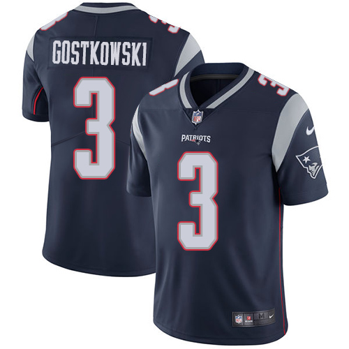 New England Patriots #3 Stephen Gostkowski Navy Blue Team Color Men's Stitched Vapor Untouchable Limited Jersey Men's cheap jerseys for sale - CheapJerseys.Shop