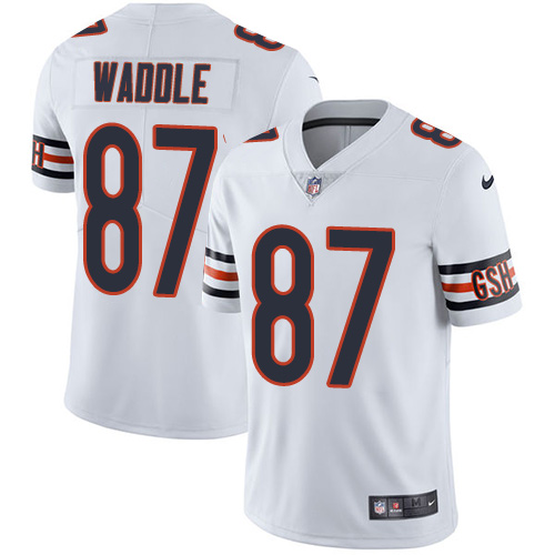 Chicago Bears #87 Tom Waddle White Men's Stitched Vapor Untouchable Limited Jersey Men's cheap jerseys for sale - CheapJerseys.Shop
