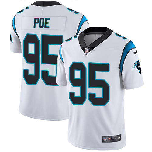 Carolina Panthers #95 Dontari Poe White Men's Stitched Vapor Untouchable Limited Jersey Men's cheap jerseys for sale - CheapJerseys.Shop