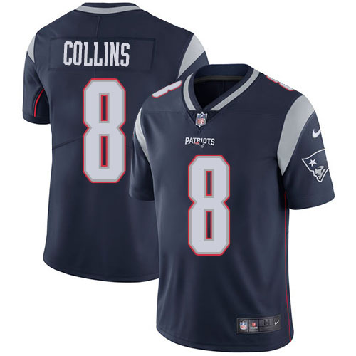 New England Patriots #8 Jamie Collins Sr Navy Blue Team Color Men's Stitched Vapor Untouchable Limited Jersey Men's cheap jerseys for sale - CheapJerseys.Shop