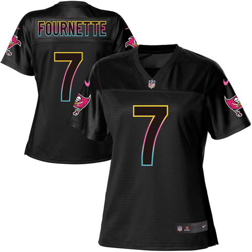 Tampa Bay Buccaneers #7 Leonard Fournette Black Women's Fashion Game Jersey cheap jerseys for sale - CheapJerseys.Shop