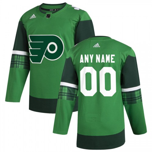 Philadelphia Flyers Men's 2020 St. Patrick's Day Custom Stitched Jersey Green cheap jerseys for sale - CheapJerseys.Shop