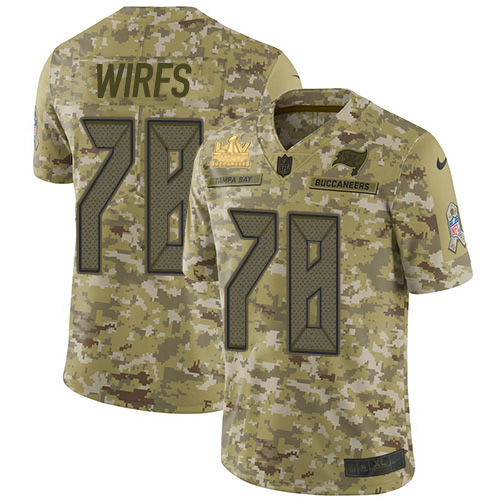 Tampa Bay Buccaneers #78 Tristan Wirfs Camo Men's Super Bowl LV Champions Patch Stitched Limited 2018 Salute To Service Jersey Men's cheap jerseys for sale - CheapJerseys.Shop