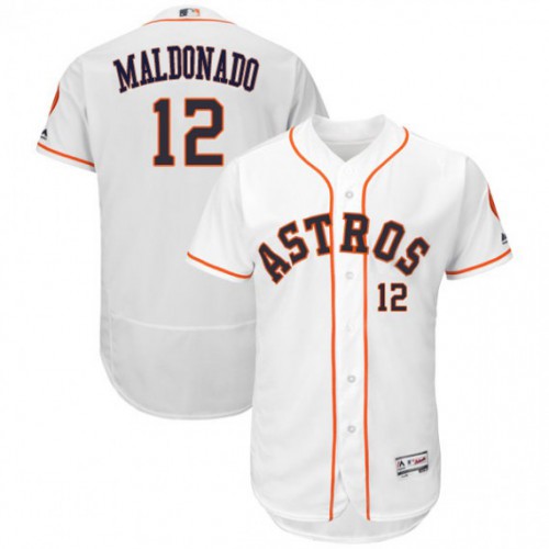 Houston Astros #12 Martin Maldonado White Flexbase Authentic Collection Stitched Jersey Men's cheap jerseys for sale - CheapJerseys.Shop