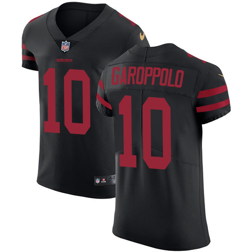 49ers #10 Jimmy Garoppolo Black Alternate Men's Stitched Vapor Untouchable Elite Jersey cheap jerseys for sale - CheapJerseys.Shop
