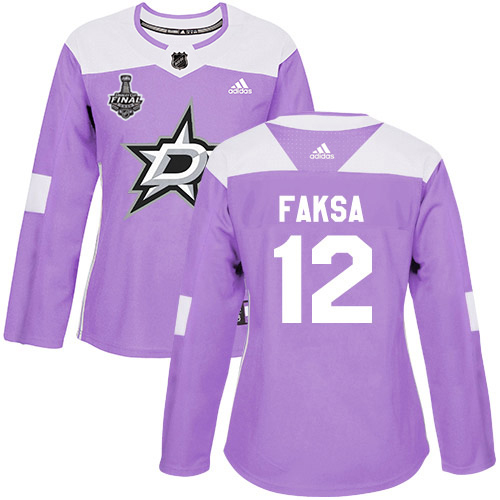 Dallas Stars #12 Radek Faksa Purple Authentic Fights Cancer Women's 2020 Stanley Cup Final Stitched Jersey Womens cheap jerseys for sale - CheapJerseys.Shop