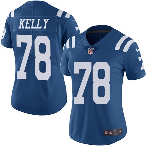 Indianapolis Colts #78 Ryan Kelly Royal Blue Women's Stitched Limited Rush Jersey Womens cheap jerseys for sale - CheapJerseys.Shop