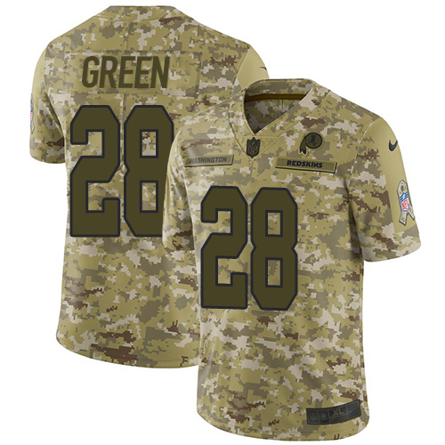 Washington Commanders #28 Darrell Green Camo Men's Stitched Limited 2018 Salute To Service Jersey Men's cheap jerseys for sale - CheapJerseys.Shop