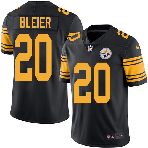 Pittsburgh Steelers #20 Rocky Bleier Black Men's Stitched Limited Rush Jersey Men's cheap jerseys for sale - CheapJerseys.Shop