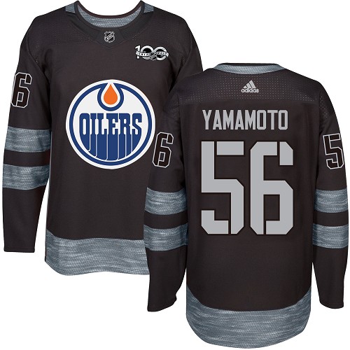 Edmonton Oilers #56 Kailer Yamamoto Black 1917-2017 100th Anniversary Stitched Jersey Men's cheap jerseys for sale - CheapJerseys.Shop