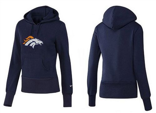Women's Denver Broncos Logo Pullover Hoodie Navy Blue cheap jerseys for sale - CheapJerseys.Shop