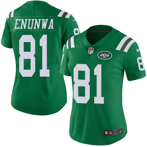New York Jets #81 Quincy Enunwa Green Women's Stitched Limited Rush Jersey Womens cheap jerseys for sale - CheapJerseys.Shop