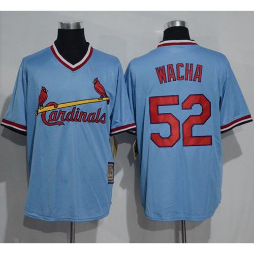 St.Louis Cardinals #52 Michael Wacha Blue Cooperstown Throwback Stitched Jersey Men's cheap jerseys for sale - CheapJerseys.Shop