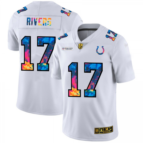 Indianapolis Indianapolis Colts #17 Philip Rivers Men's White Multi-Color 2020 Crucial Catch Limited Jersey Men's cheap jerseys for sale - CheapJerseys.Shop