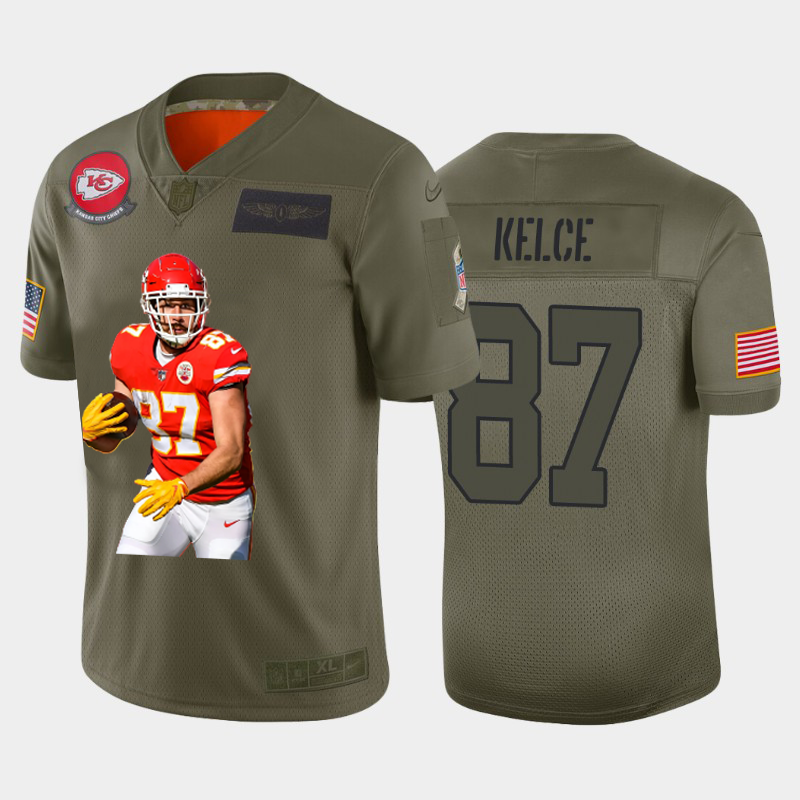 Kansas City Chiefs #87 Travis Kelce Team Hero Vapor Limited Jersey Camo cheap jerseys for sale - CheapJerseys.Shop