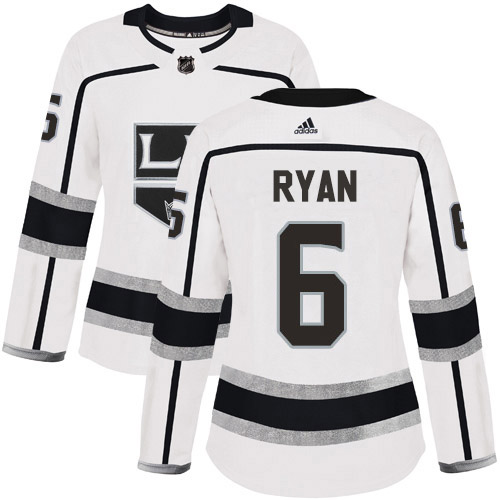 Los Angeles Kings #6 Joakim Ryan White Road Authentic Women's Stitched Jersey Womens cheap jerseys for sale - CheapJerseys.Shop