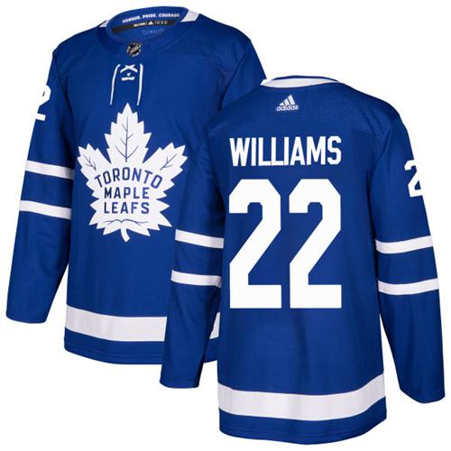 Maple Toronto Maple Leafs #22 Tiger Williams Blue Home Authentic Stitched Jersey Men's cheap jerseys for sale - CheapJerseys.Shop