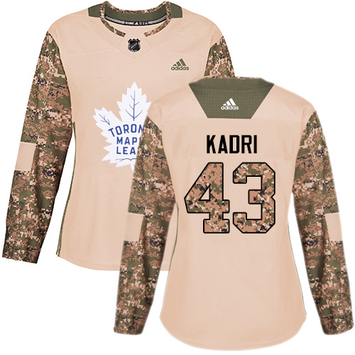 Maple Toronto Maple Leafs #43 Nazem Kadri Camo Authentic 2017 Veterans Day Women's Stitched Jersey Womens cheap jerseys for sale - CheapJerseys.Shop