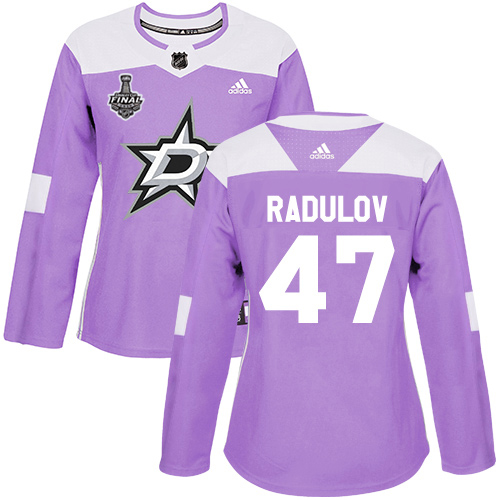 Dallas Stars #47 Alexander Radulov Purple Authentic Fights Cancer Women's 2020 Stanley Cup Final Stitched Jersey Womens cheap jerseys for sale - CheapJerseys.Shop