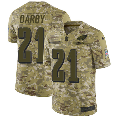 Philadelphia Eagles #21 Ronald Darby Camo Men's Stitched Limited 2018 Salute To Service Jersey Men's cheap jerseys for sale - CheapJerseys.Shop