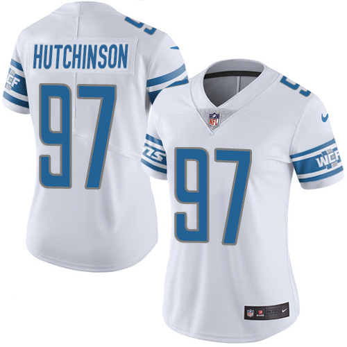 Lions #97 Aidan Hutchinson White Women's Stitched Vapor Untouchable Limited Jersey cheap jerseys for sale - CheapJerseys.Shop