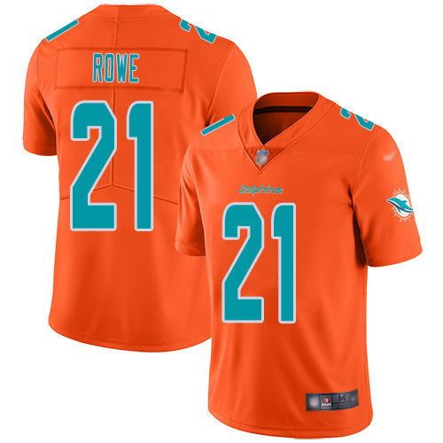 Miami Dolphins #21 Eric Rowe Orange Men's Stitched Limited Inverted Legend Jersey Men's cheap jerseys for sale - CheapJerseys.Shop