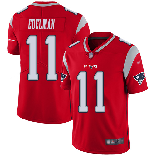 Patriots #11 Julian Edelman Red Men's Stitched Limited Inverted Legend Jersey cheap jerseys for sale - CheapJerseys.Shop