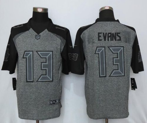 Buccaneers #13 Mike Evans Gray Men's Stitched Limited Gridiron Gray Jersey cheap jerseys for sale - CheapJerseys.Shop