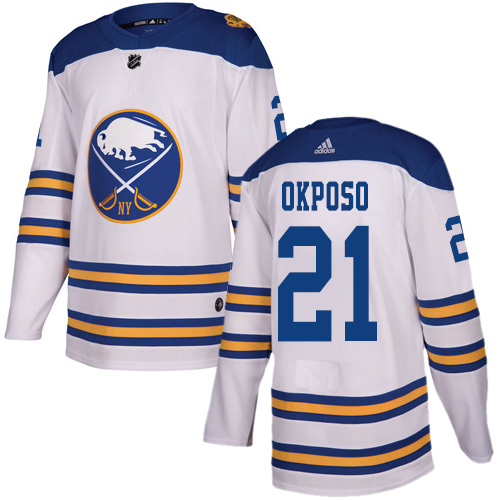 Buffalo Sabres #21 Kyle Okposo White Authentic 2018 Winter Classic Stitched Jersey Men's cheap jerseys for sale - CheapJerseys.Shop