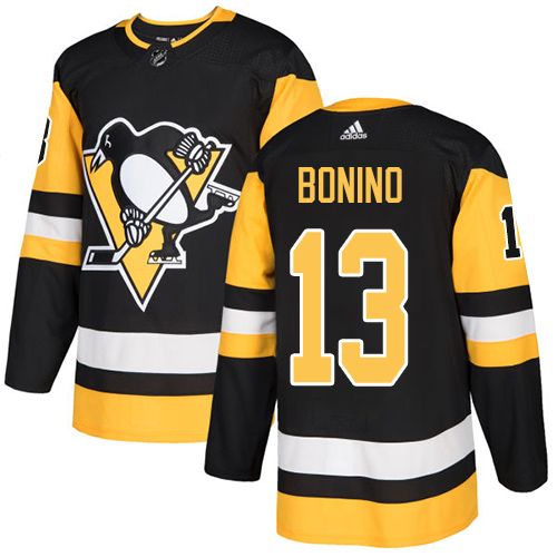 Pittsburgh Penguins #13 Nick Bonino Black Home Authentic Stitched Jersey Men's cheap jerseys for sale - CheapJerseys.Shop