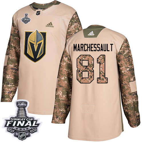 Golden Vegas Golden Knights #81 Jonathan Marchessault Camo Authentic 2017 Veterans Day 2018 Stanley Cup Final Stitched Youth Jersey Youth cheap jerseys for sale - CheapJerseys.Shop