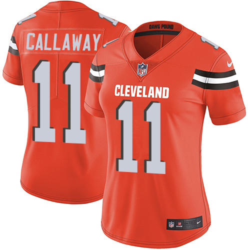 Cleveland Browns #11 Antonio Callaway Orange Alternate Women's Stitched Vapor Untouchable Limited Jersey Womens cheap jerseys for sale - CheapJerseys.Shop