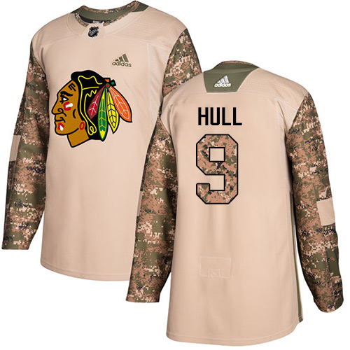 Chicago Blackhawks #9 Bobby Hull Camo Authentic 2017 Veterans Day Stitched Jersey Men's cheap jerseys for sale - CheapJerseys.Shop