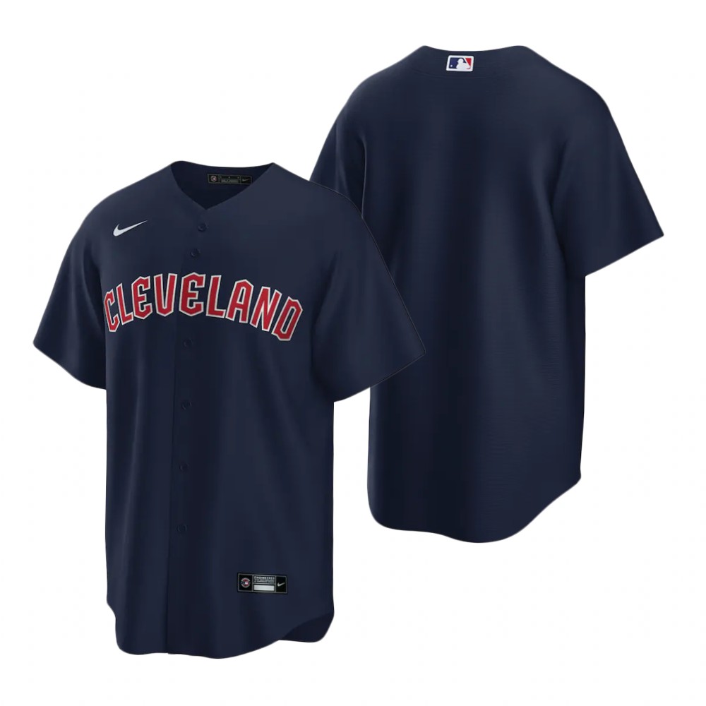Cleveland Guardians Blank Navy Men's 2022 Replica Alternate Jersey cheap jerseys for sale - CheapJerseys.Shop