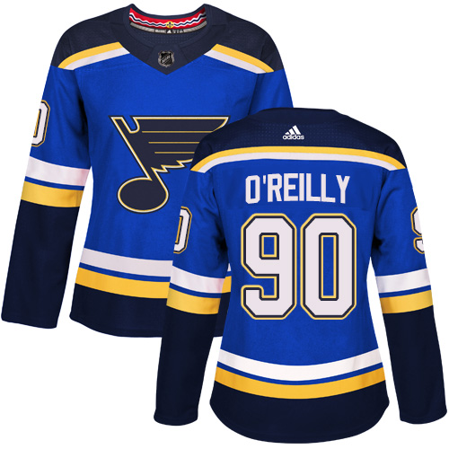 St. Louis Blues #90 Ryan O'Reilly Blue Home Authentic Women's Stitched Jersey Womens cheap jerseys for sale - CheapJerseys.Shop