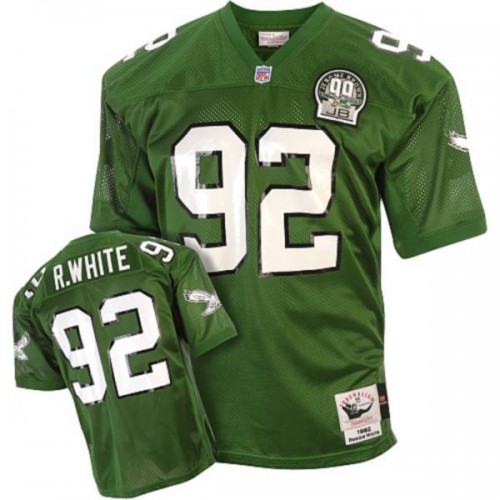 Mitchell&Ness Philadelphia Eagles #92 Reggie White Green Stitched Throwback Jersey Men's cheap jerseys for sale - CheapJerseys.Shop