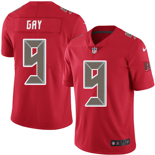 Tampa Bay Buccaneers #9 Matt Gay Red Men's Stitched Limited Rush Jersey Men's cheap jerseys for sale - CheapJerseys.Shop