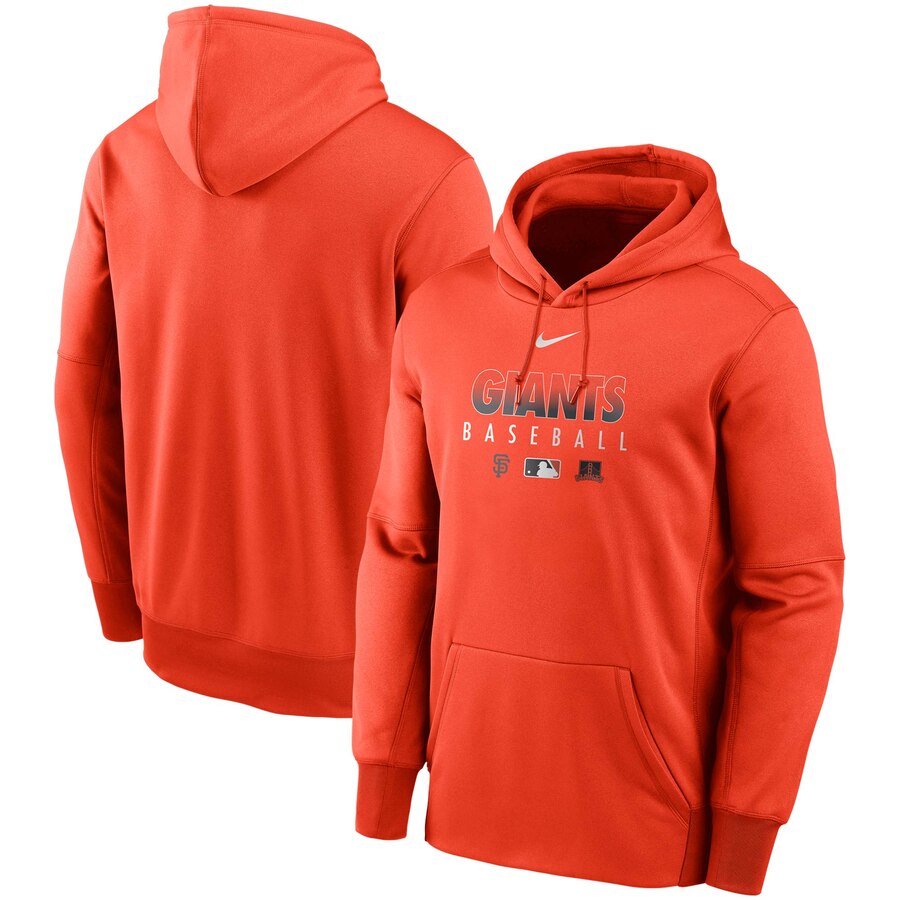 Men's San Francisco Giants Orange Authentic Collection Therma Performance Pullover Hoodie cheap jerseys for sale - CheapJerseys.Shop
