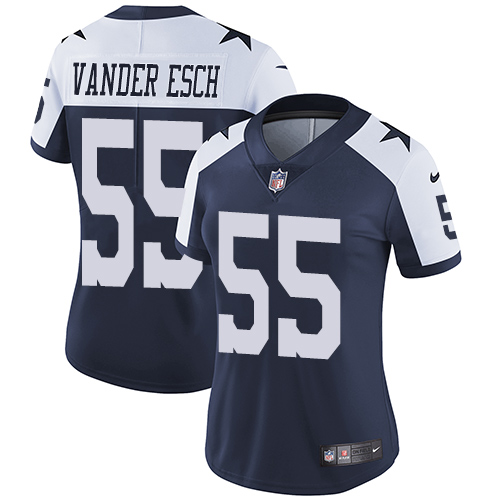 Cowboys #55 Leighton Vander Esch Navy Blue Thanksgiving Women's Stitched Vapor Untouchable Limited Throwback Jersey cheap jerseys for sale - CheapJerseys.Shop