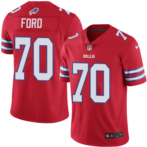 Buffalo Bills #70 Cody Ford Red Men's Stitched Elite Rush Jersey Men's cheap jerseys for sale - CheapJerseys.Shop
